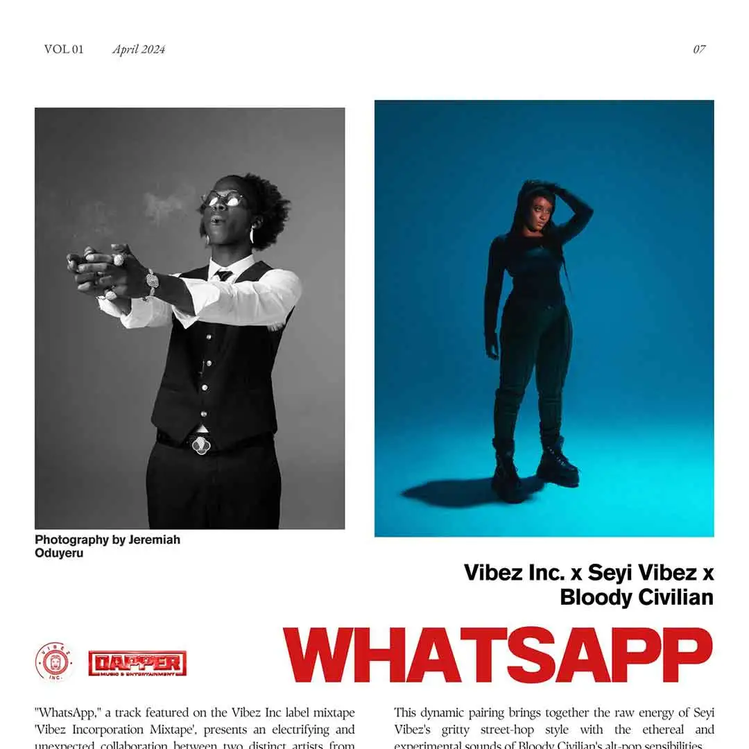 Vibez Inc WhatsApp ft Seyi Vibez Bloody Civilian