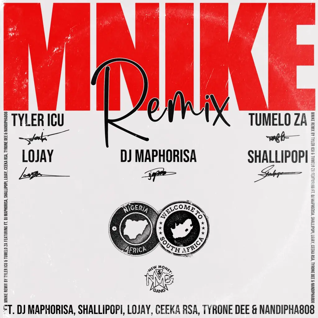 Tyler ICU Mnike Remix Ft. DJ Maphorisa Shallipopi Lojay Ceeka RSA Tyrone Dee Nandipha808 Mp3 Download Tyler ICU Mnike Remix Ft. DJ Maphorisa Shallipopi Lojay Ceeka RSA Tyrone Dee Nandipha808 Mp3 Download